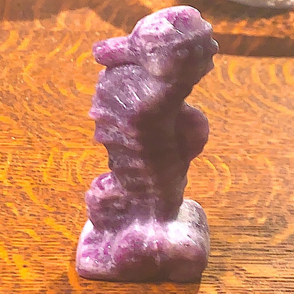 NATURAL AMETHYST SEA HORSE HEALING STONE NEW 3 INCH - Picture 4 of 7